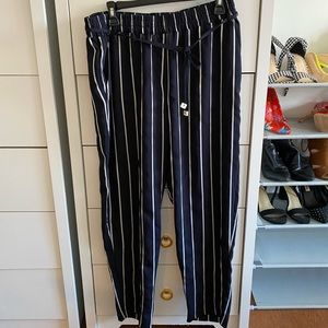 MANGO navy pants